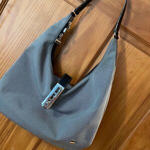 La Bagagerie Zip pinstriped Purse